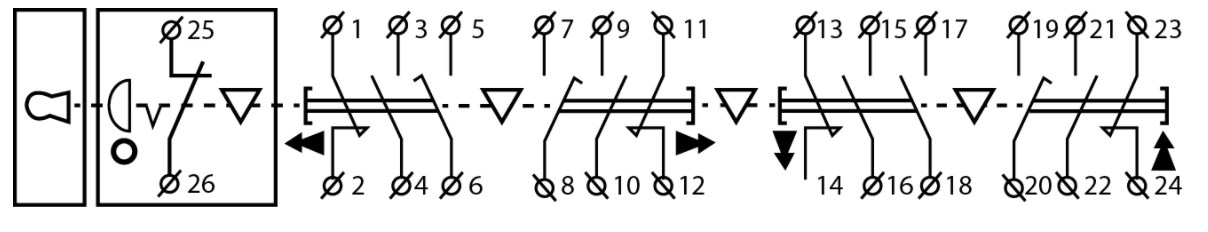 "Схема подключения XAL-B3-491"