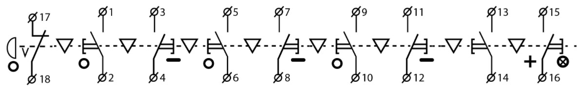 "Схема подключения XAL-B3-8713"