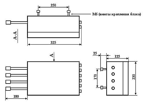 Рис. 1. Чертеж блока БК-1