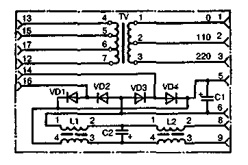 "Электрическая схема блока питания ДСНП-2"