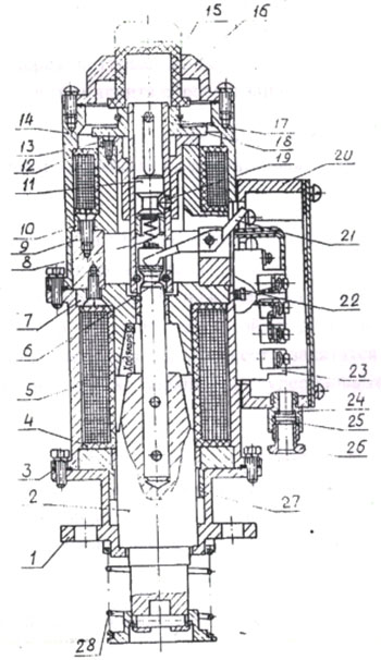 Рис.5. Общий вид электромагнита ЭМ-69