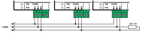 Рис.2. Схема включения контроллера АВР Energy/controller AVR v5.21